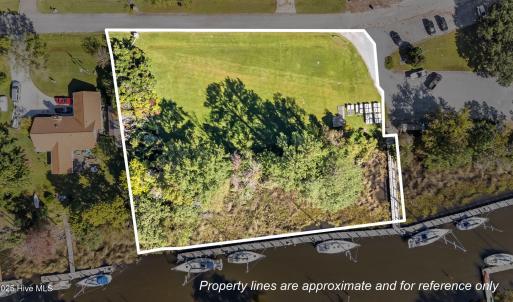 Overhead view of lot