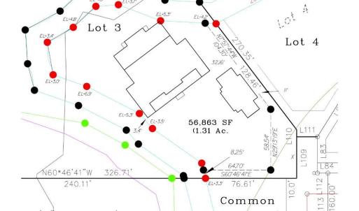 Plat with House and Carriage House Layou