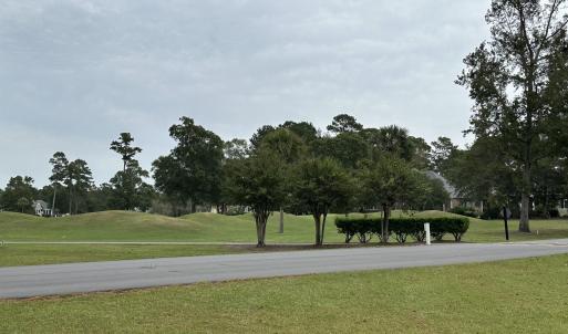 Side view to golf course