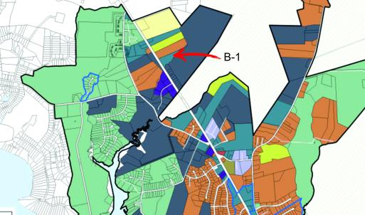 Zoning B-1 Map Peletier