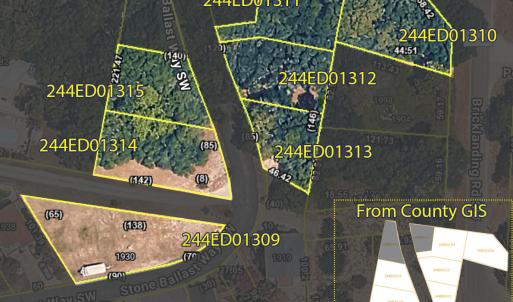 map of all available parcels