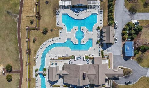 Clubhouse and Pool Aerial