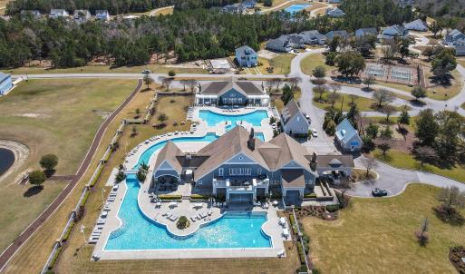 Clubhouse and Pool Aerial