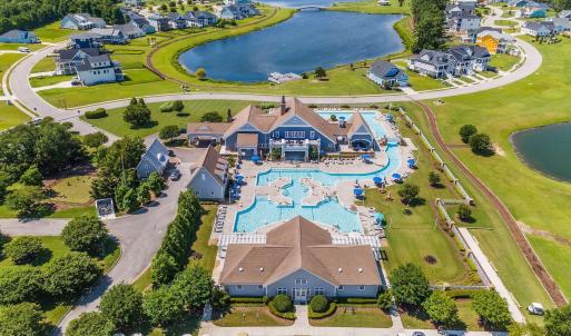 Clubhouse and Pool Aerial