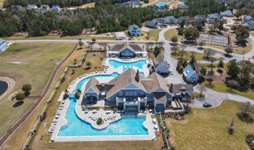 Clubhouse and Pool Aerial