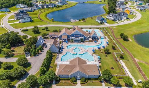 Clubhouse and Pool Aerial