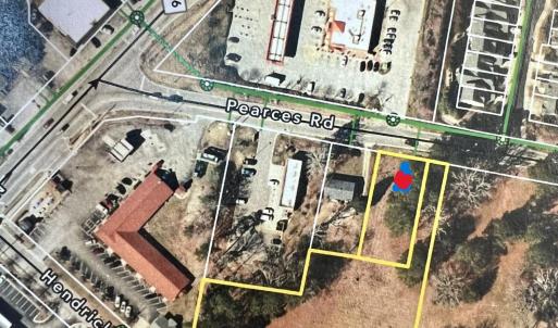 PEARCES RD AND JONES ST AERIAL MAP