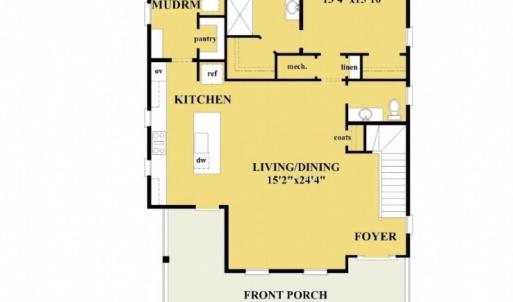 EXAMPLE FLOOR PLAN OF COTTAGE HOME