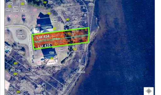 Gis Map outlining both lots