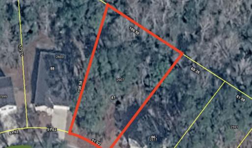 2607 Twin Leaf Court - Lot lines