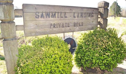 Sawmill Landing Entrance Sign