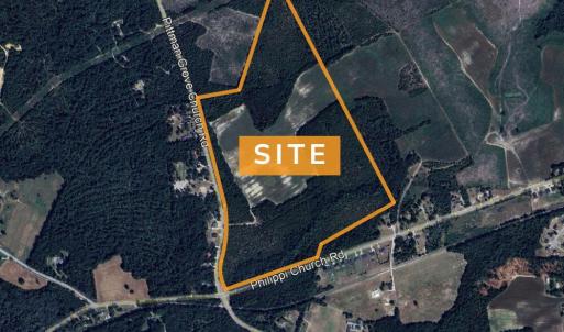 113 Acres Philippi Church Rd Aerial