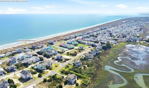 Private community beach access