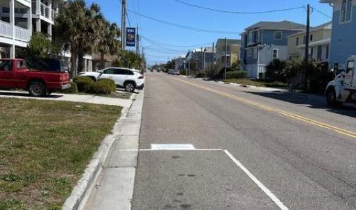 North view from lot.