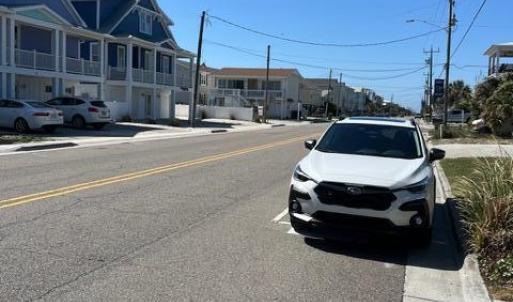 South view from lot.