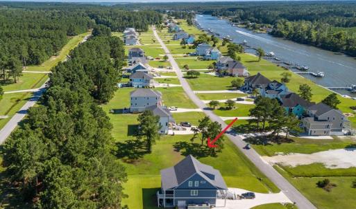 Lot 60 arial overview with water&arrow
