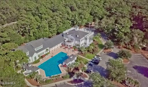 Aerial view of the Grande Manor House