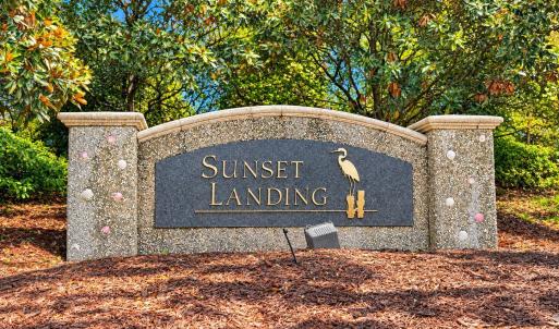 Sunset Landing Coastal Entrance Sign