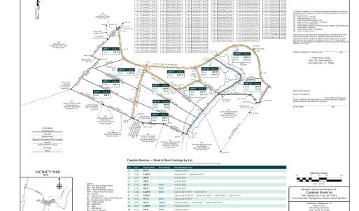 Capelsie Reserve - Lot Frontage Map