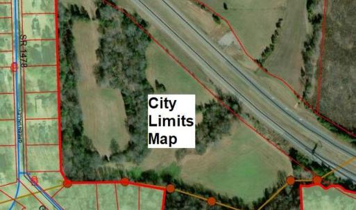 Aerial Map with City Limits