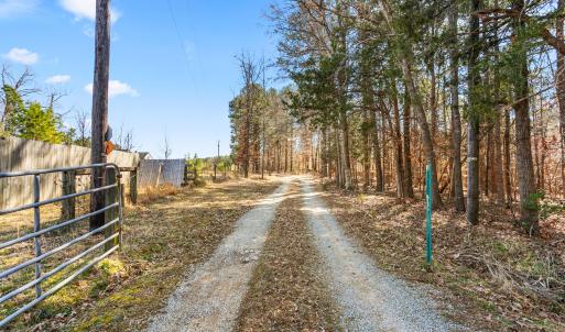 Driveway Looking Towards Paved Road