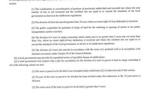 Planning information