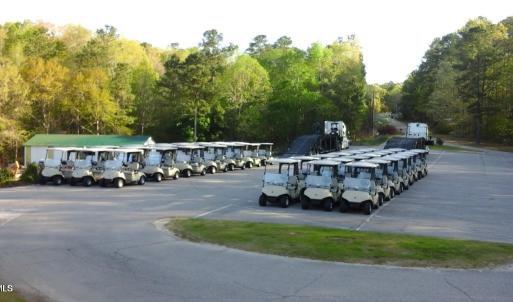 Parked Golf Carts