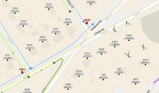 Public Sewer & Water to 4304 Cheek Rd