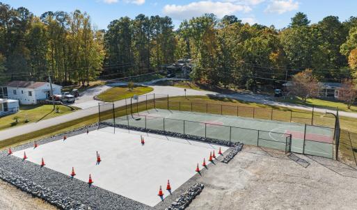 Basketball & Pickle Ball Court Side View