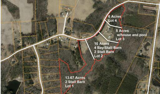 Proposed Lots 1 through 4