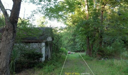 Right of Way, use this path to access lo