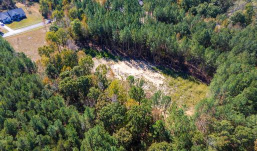 Aerial view from back corner