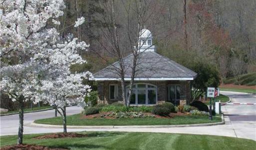 Governors Club gatehouse stock photo 2