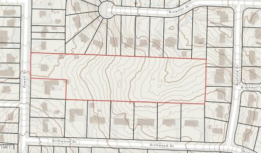 611 Powell Raleigh Topo Overlay