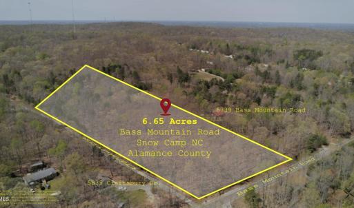 Aerial SE POV 400 Bass Mountain Overlay