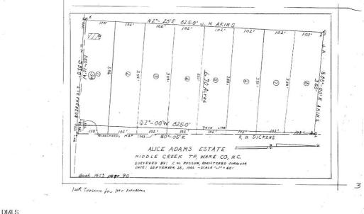 Plat Map- Dickens Rd