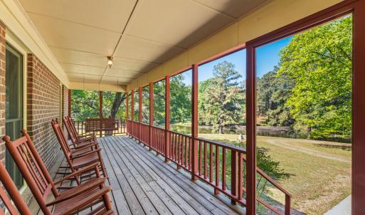 Front Porch overlooking Pond