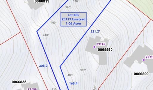 Lot #85 - 23113 Umstead – GIS Map