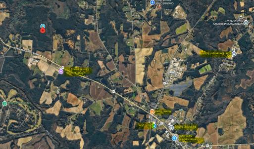 Aerial google map with stores