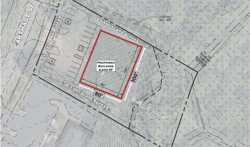 8,000 SF site plan