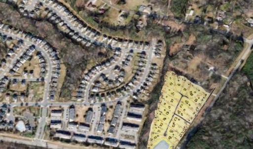 Aerial site plan labels