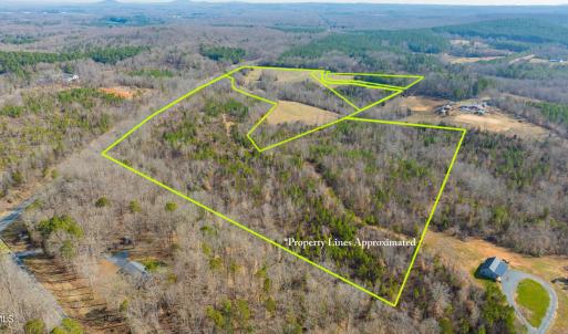 Aerial view from rear of property with l