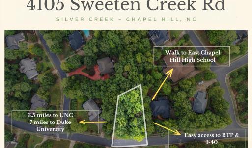 Photo #1 of 4105 Sweeten Creek, Chapel Hill, NC 0.5 acres