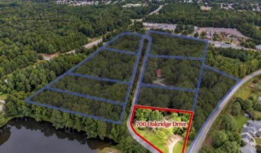 Oakridge Drive Highlighted Lot