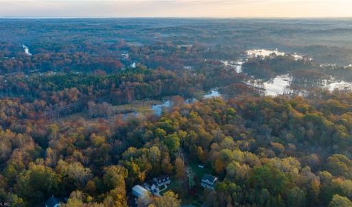 Aerial view of the property showing Diacsund Creek frontage to the view.