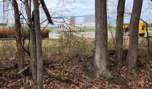 View of Amazon warehouse property line