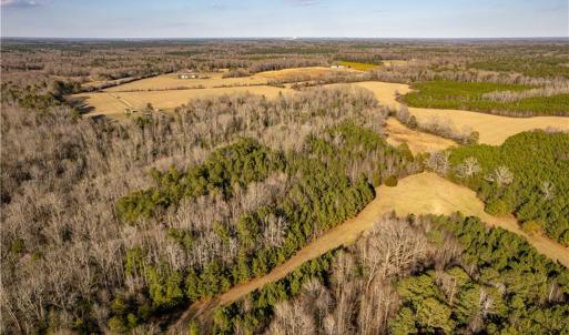 View of property from south looking north showing some of the open trails that access the property.