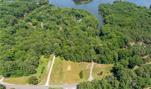 Septic located in clearing out by the road - health department records on file