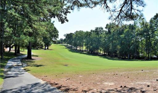 View from lot down fairway
