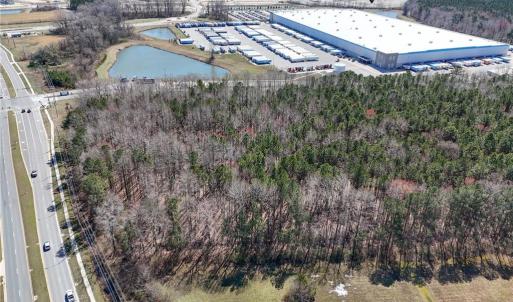 Close to 600' of road frontage
